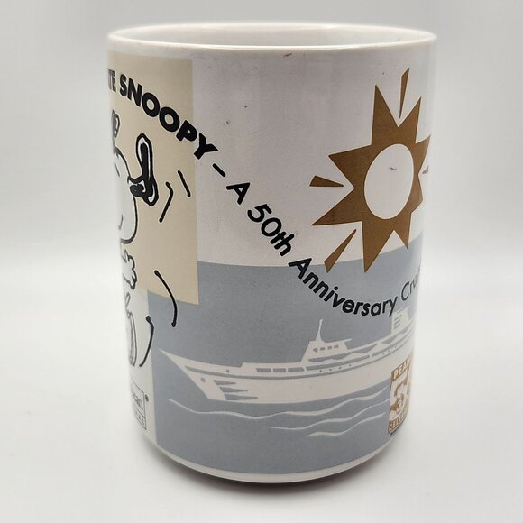 Celebrate Snoopy 50th Anniversary Cruise Mug Royal Caribbean International - Picture 2 of 8